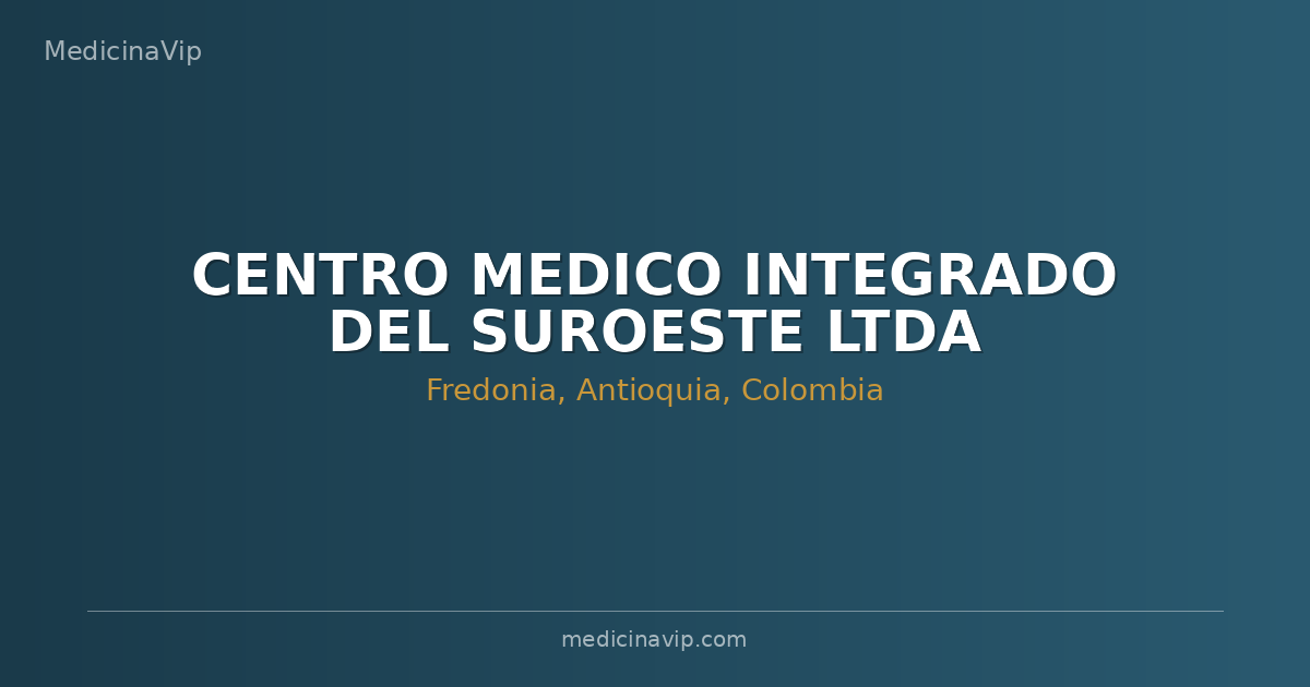 CENTRO MEDICO INTEGRADO DEL SUROESTE LTDA