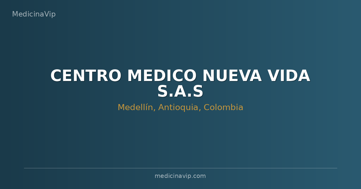 CENTRO MEDICO NUEVA VIDA S.A.S