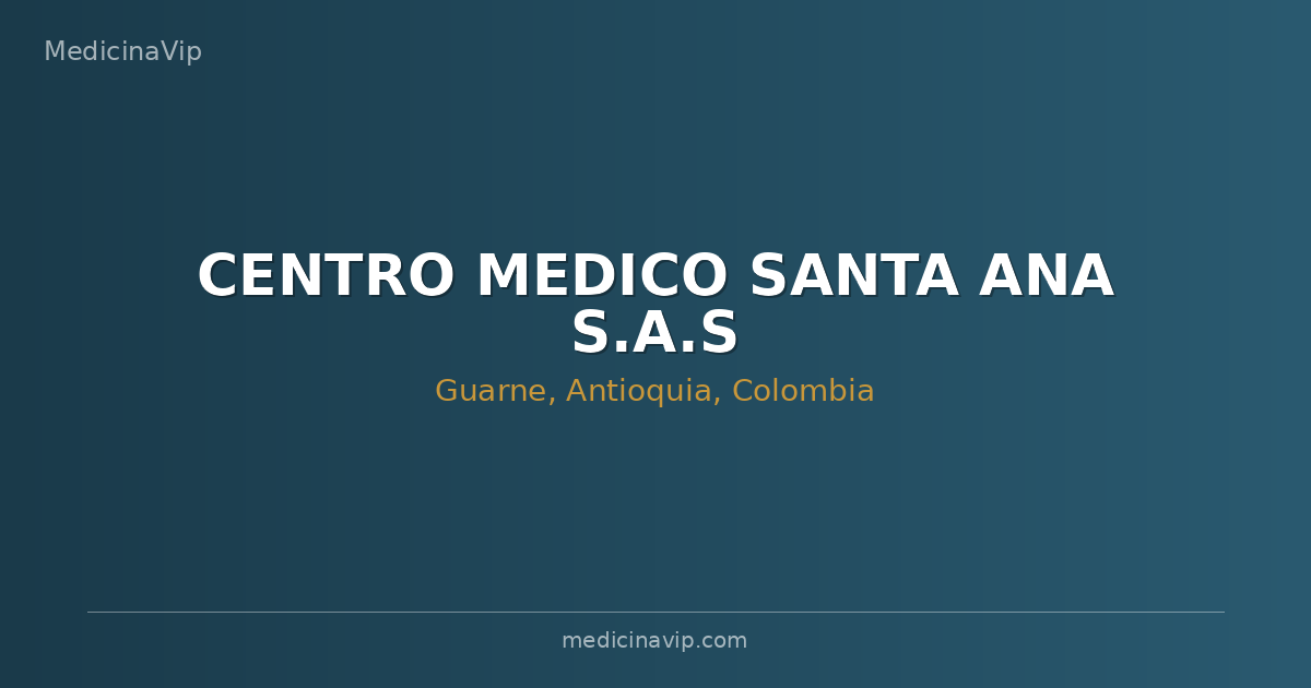 CENTRO MEDICO SANTA ANA S.A.S