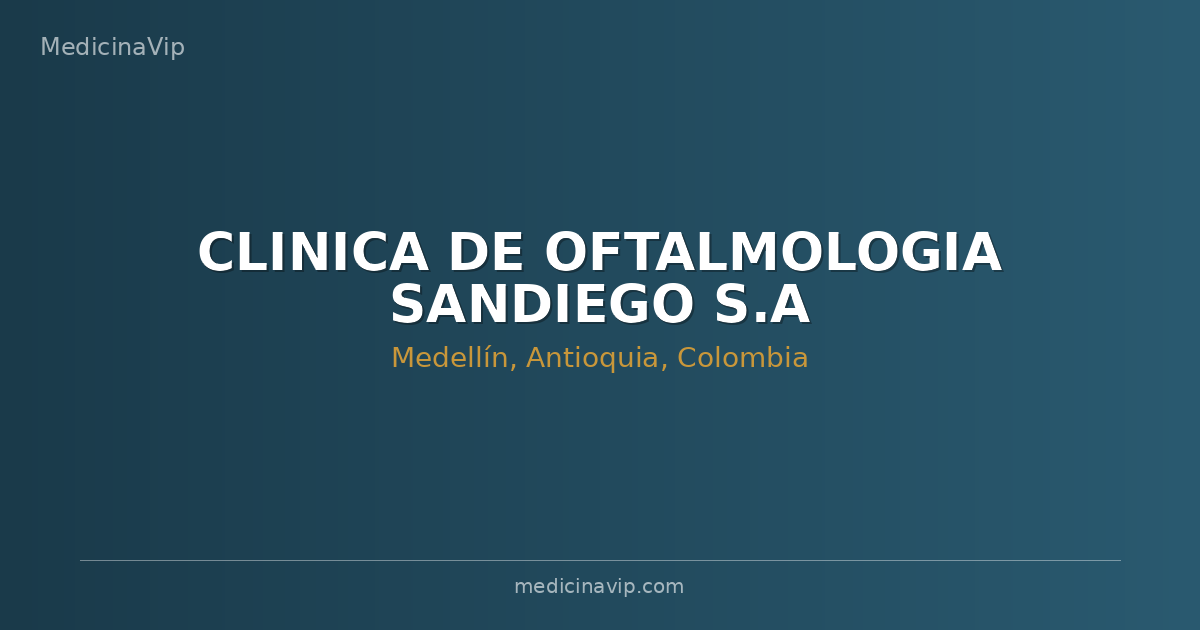 CLINICA DE OFTALMOLOGIA SANDIEGO S.A