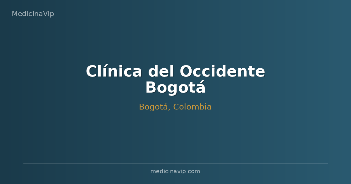 Clínica del Occidente Bogotá