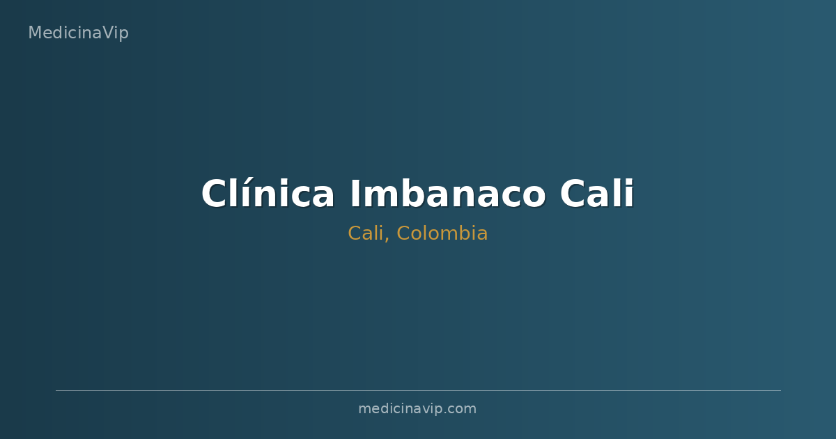 Clínica Imbanaco Cali