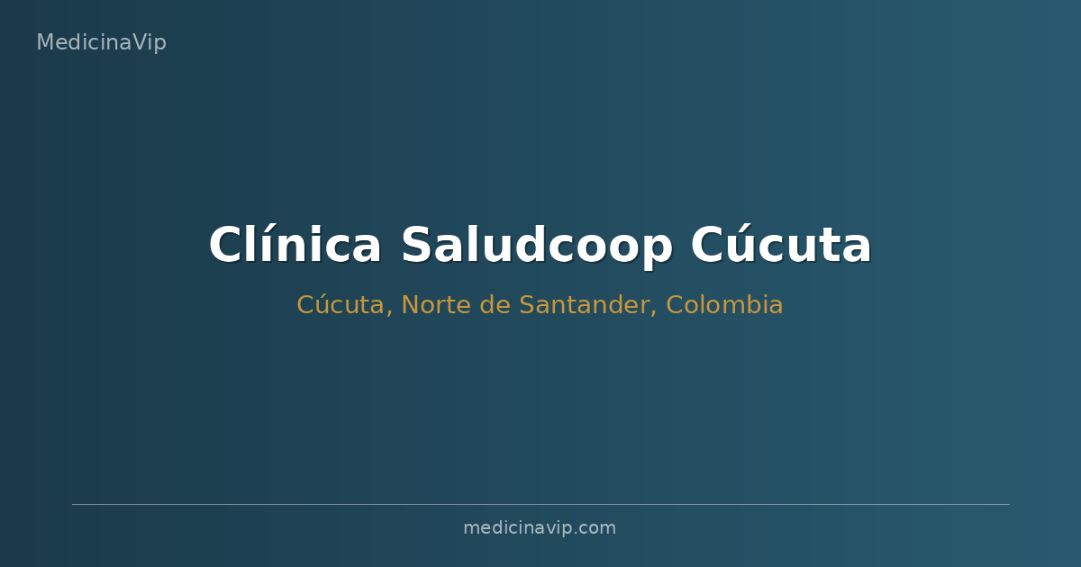 Clínica Saludcoop Cúcuta