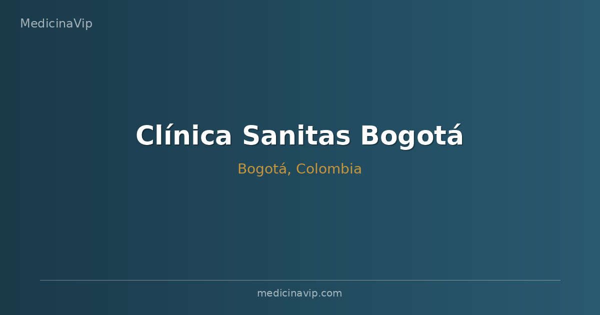Clínica Sanitas Bogotá
