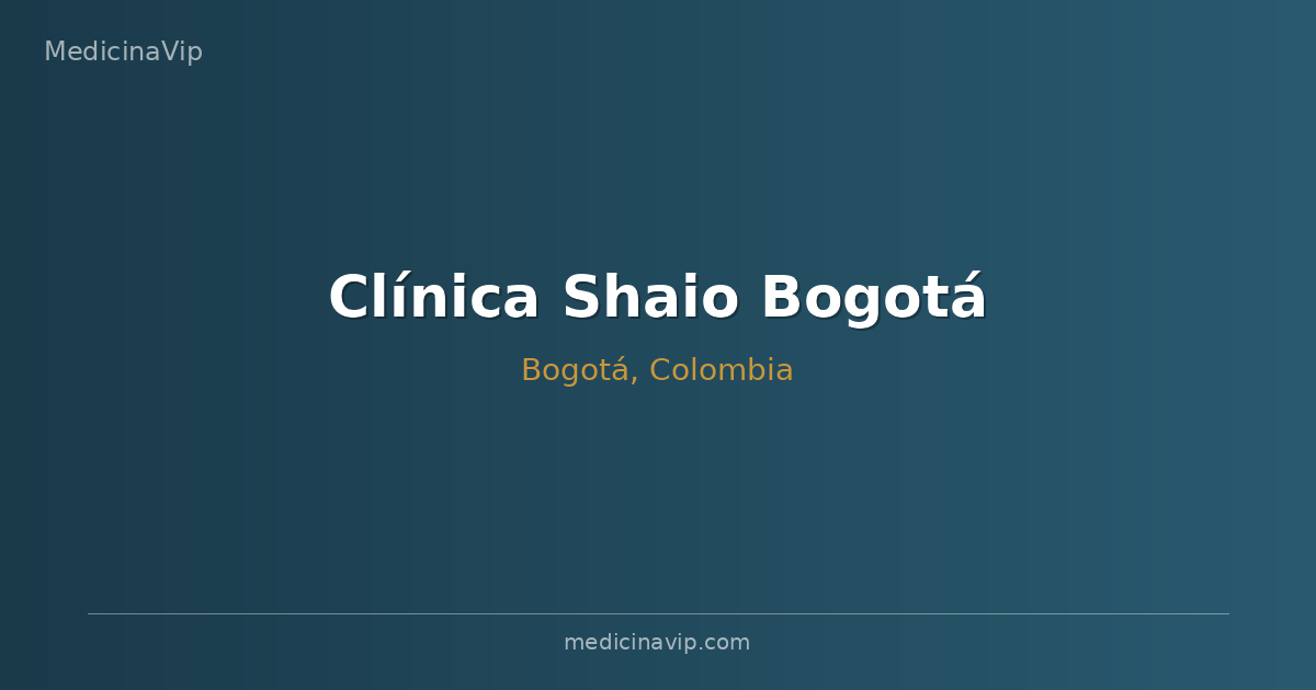 Clínica Shaio Bogotá