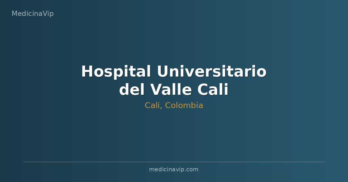 Hospital Universitario del Valle Cali