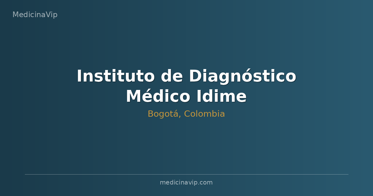 Instituto de Diagnóstico Médico Idime