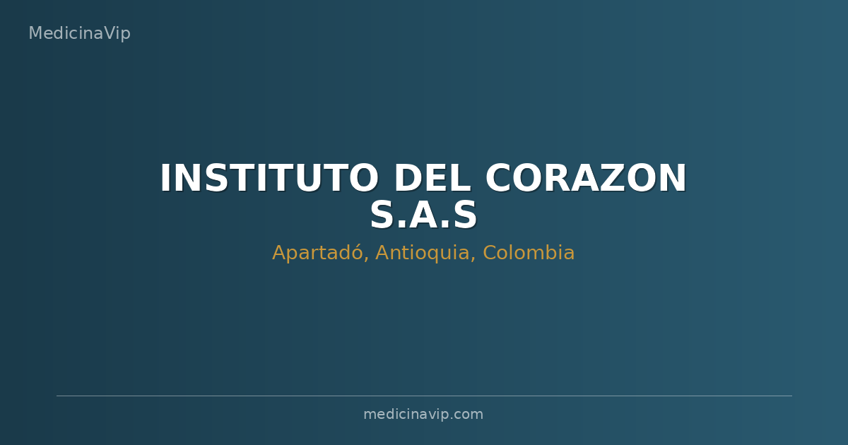 INSTITUTO DEL CORAZON S.A.S