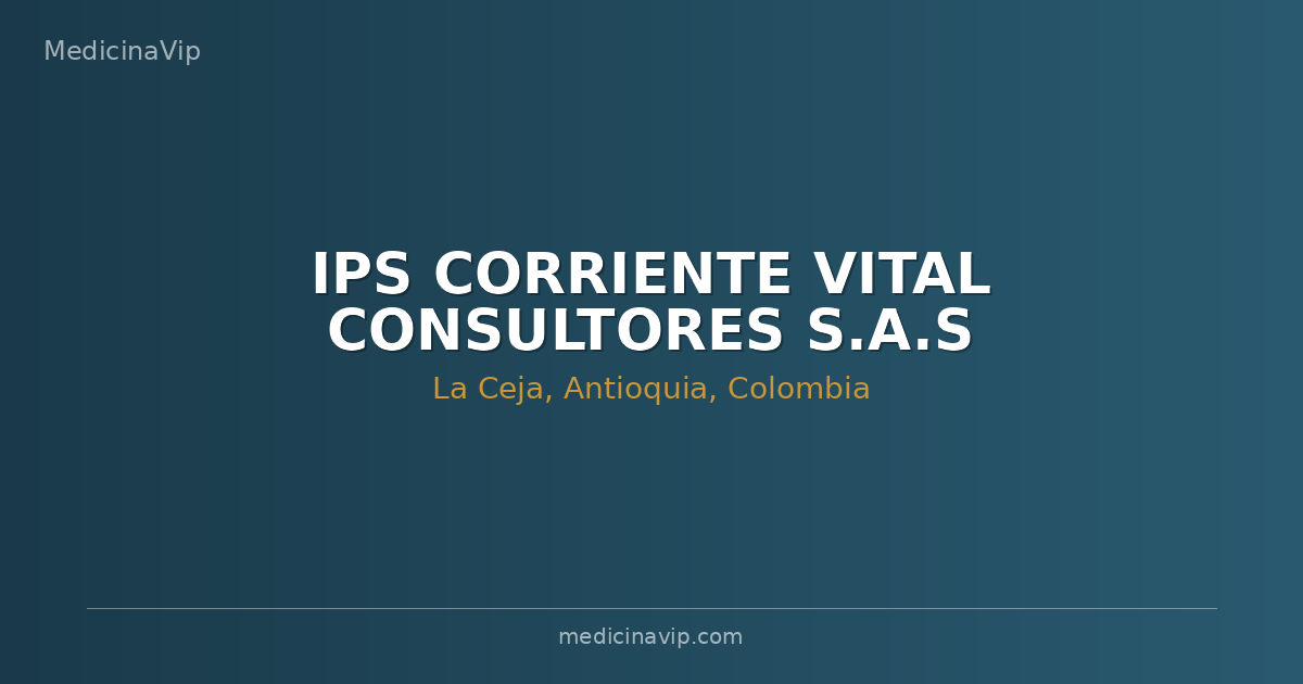 IPS CORRIENTE VITAL CONSULTORES S.A.S