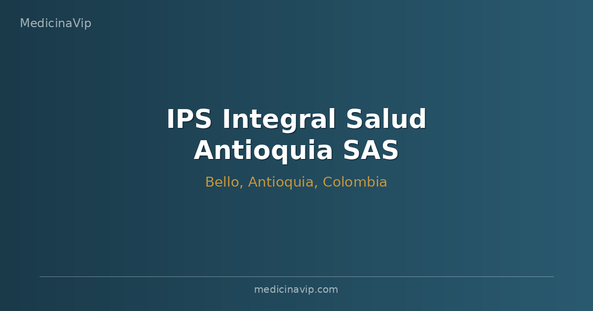 IPS Integral Salud Antioquia SAS