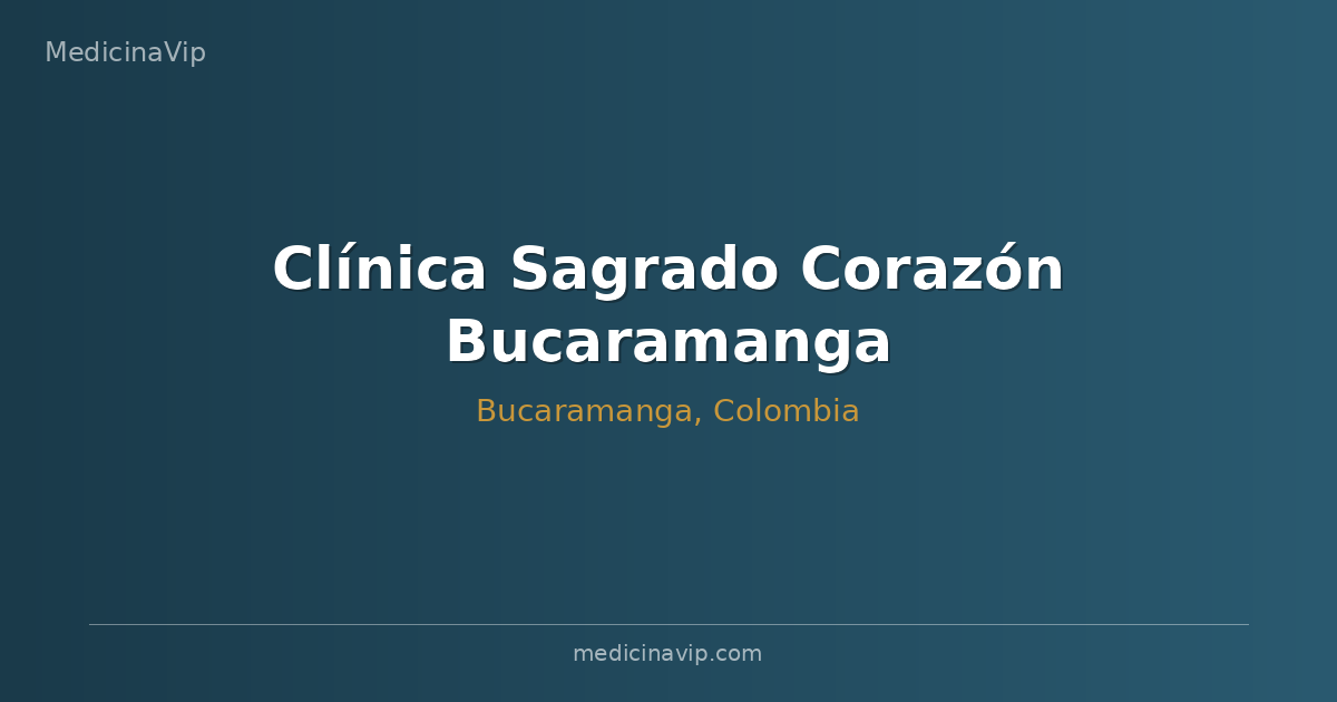 Clínica Sagrado Corazón Bucaramanga