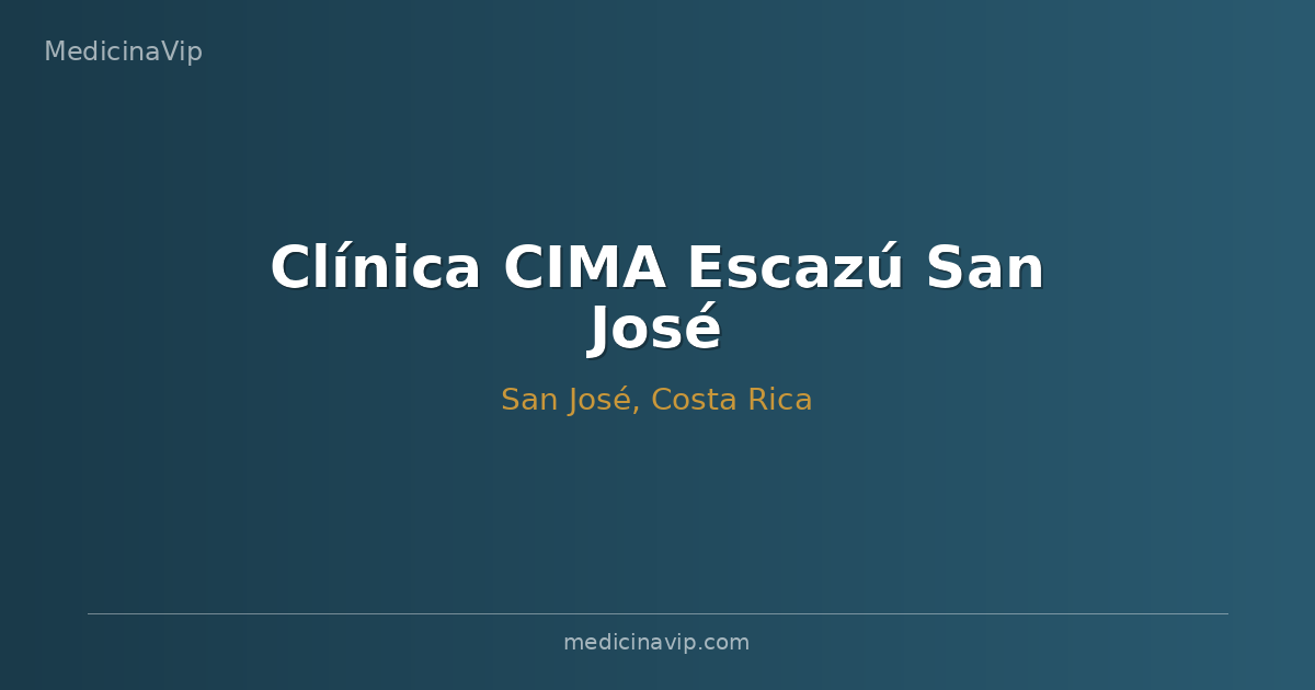 Clínica CIMA Escazú San José