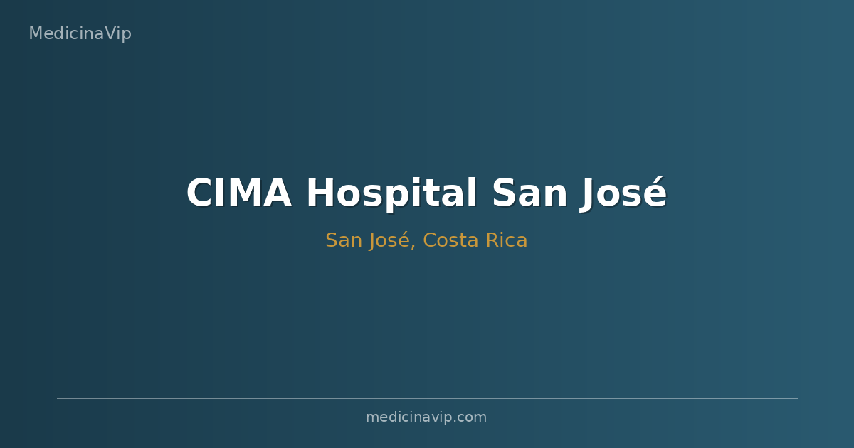 CIMA Hospital San José