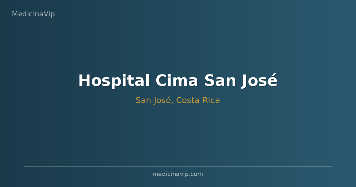 Hospital Cima San José