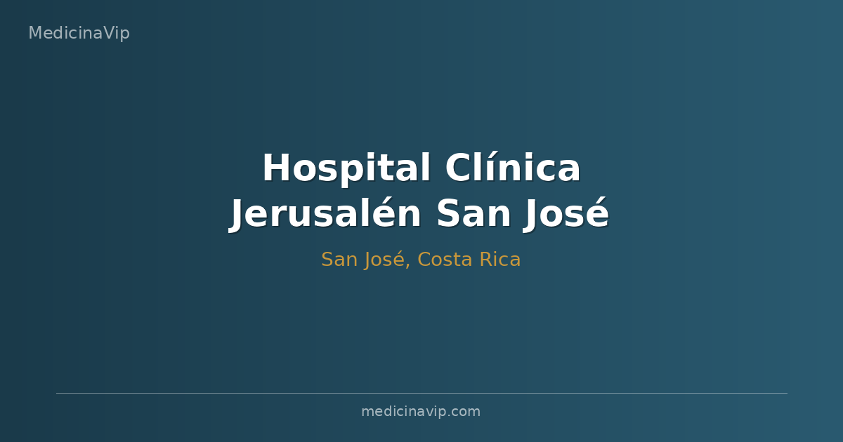 Hospital Clínica Jerusalén San José
