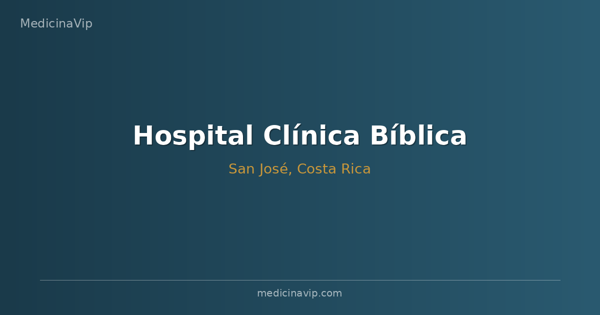 Hospital Clínica Bíblica