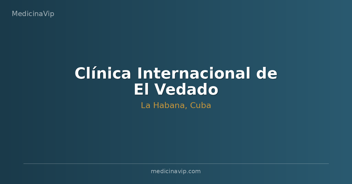 Clínica Internacional de El Vedado