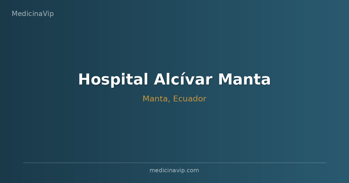 Hospital Alcívar Manta