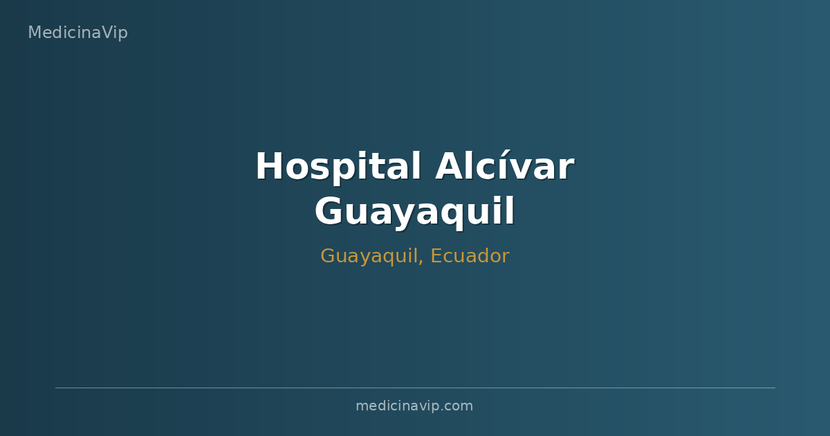 Hospital Alcívar Guayaquil