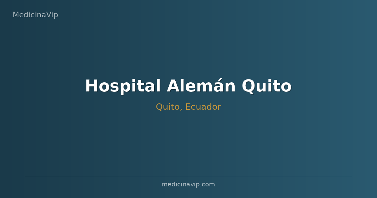 Hospital Alemán Quito