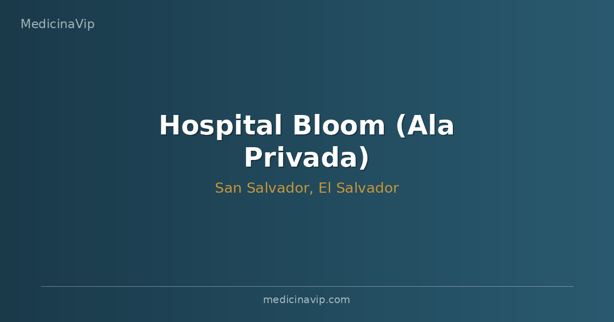 Hospital Bloom (Ala Privada)
