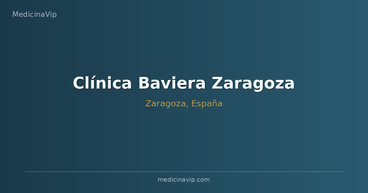 Clínica Baviera Zaragoza
