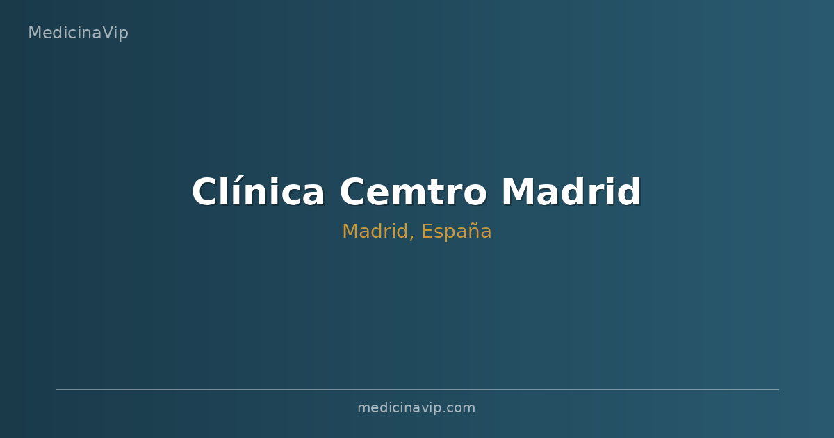 Clínica Cemtro Madrid