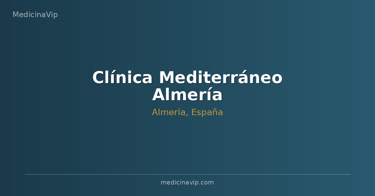 Clínica Mediterráneo Almería