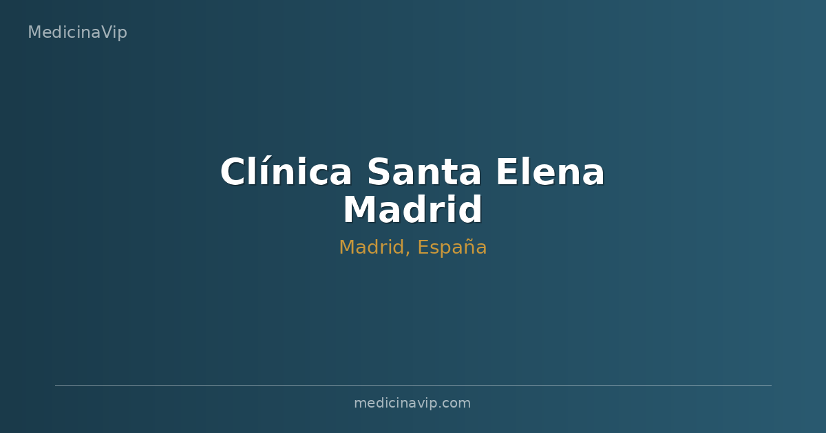 Clínica Santa Elena Madrid