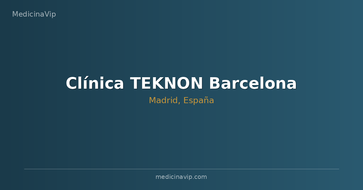 Clínica TEKNON Barcelona