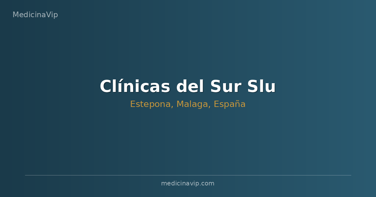 Clínicas del Sur Slu