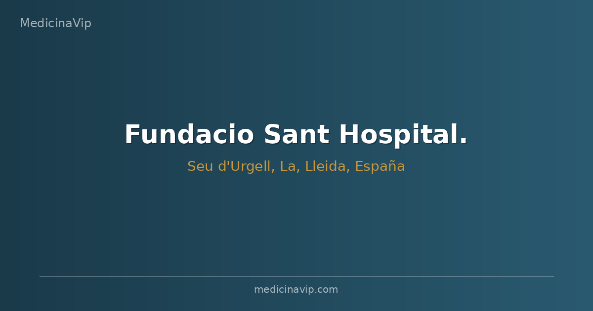 Fundacio Sant Hospital.