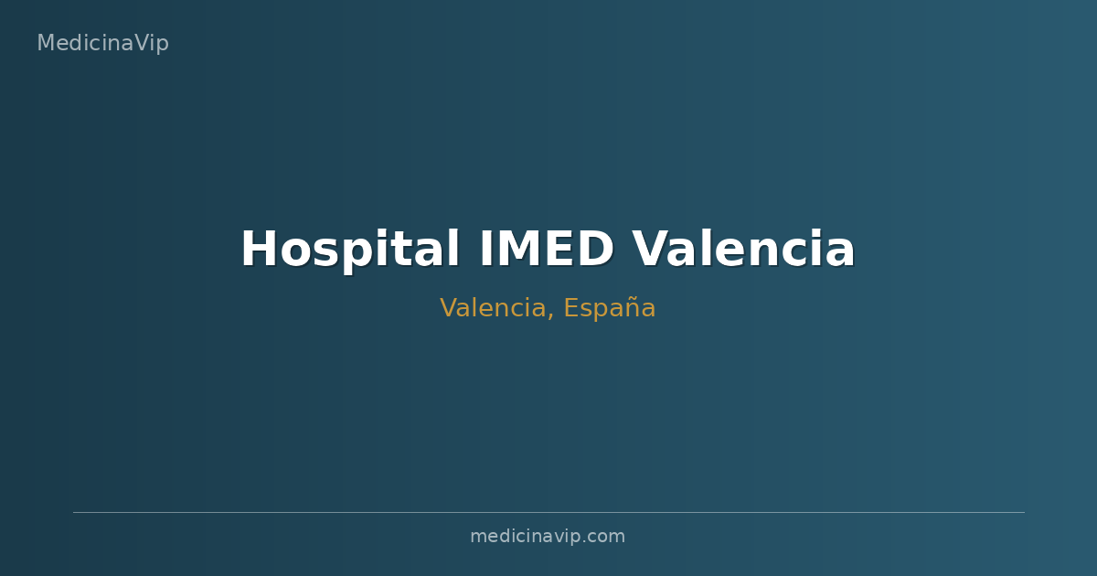 Hospital IMED Valencia