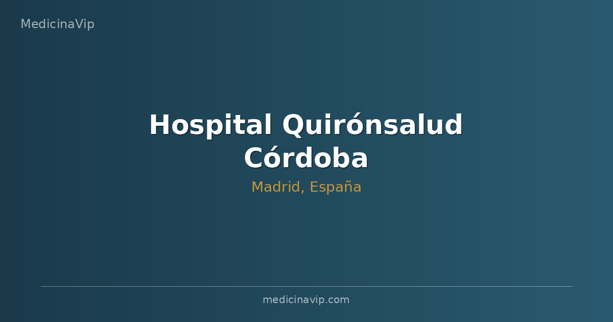 Hospital Quirónsalud Córdoba