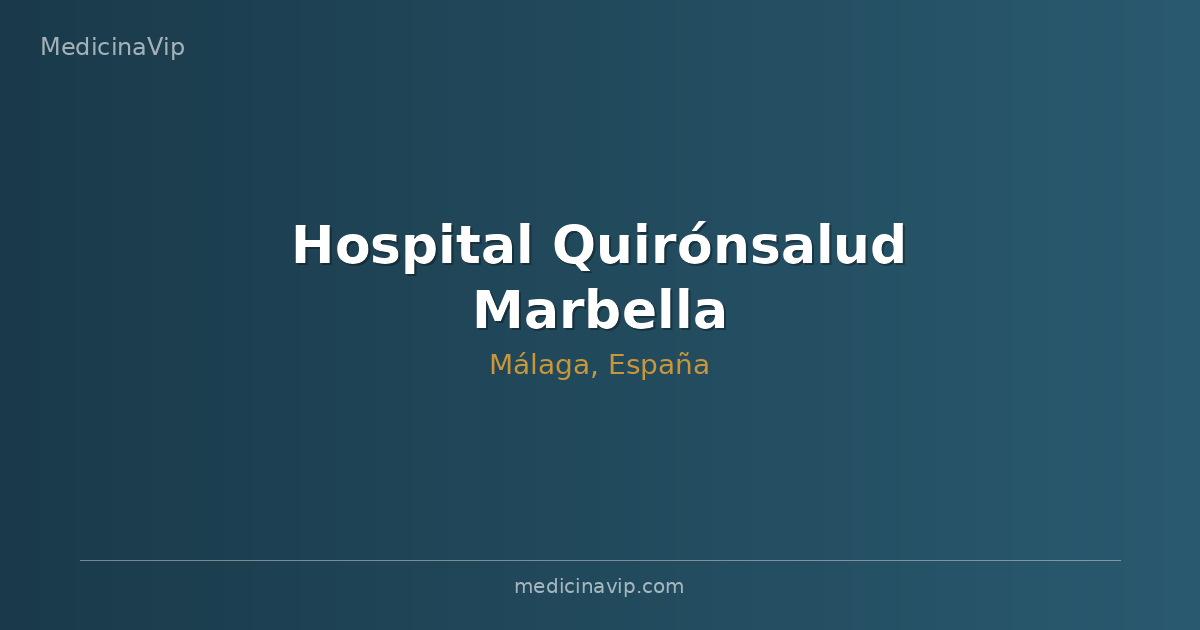 Hospital Quirónsalud Marbella