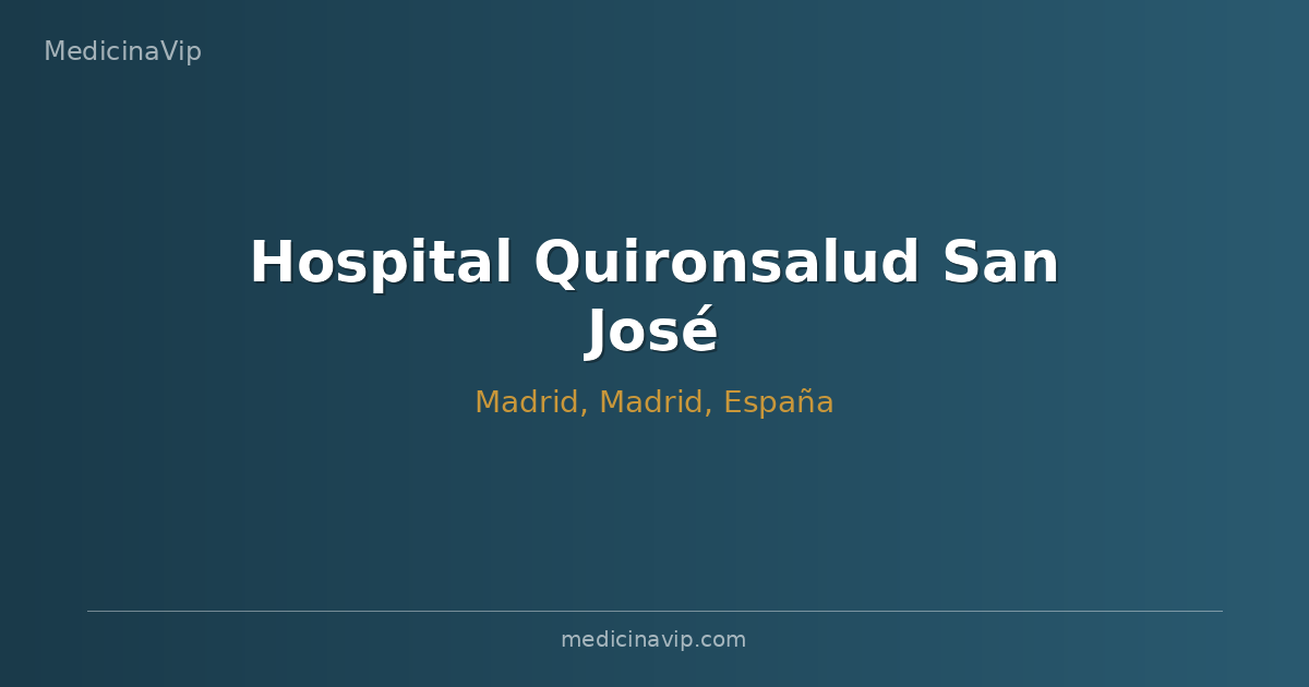 Hospital Quironsalud San José