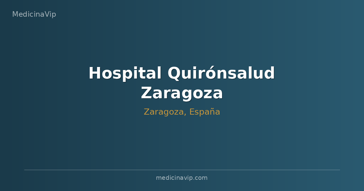Hospital Quirónsalud Zaragoza