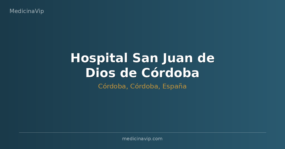 Hospital San Juan de Dios de Córdoba