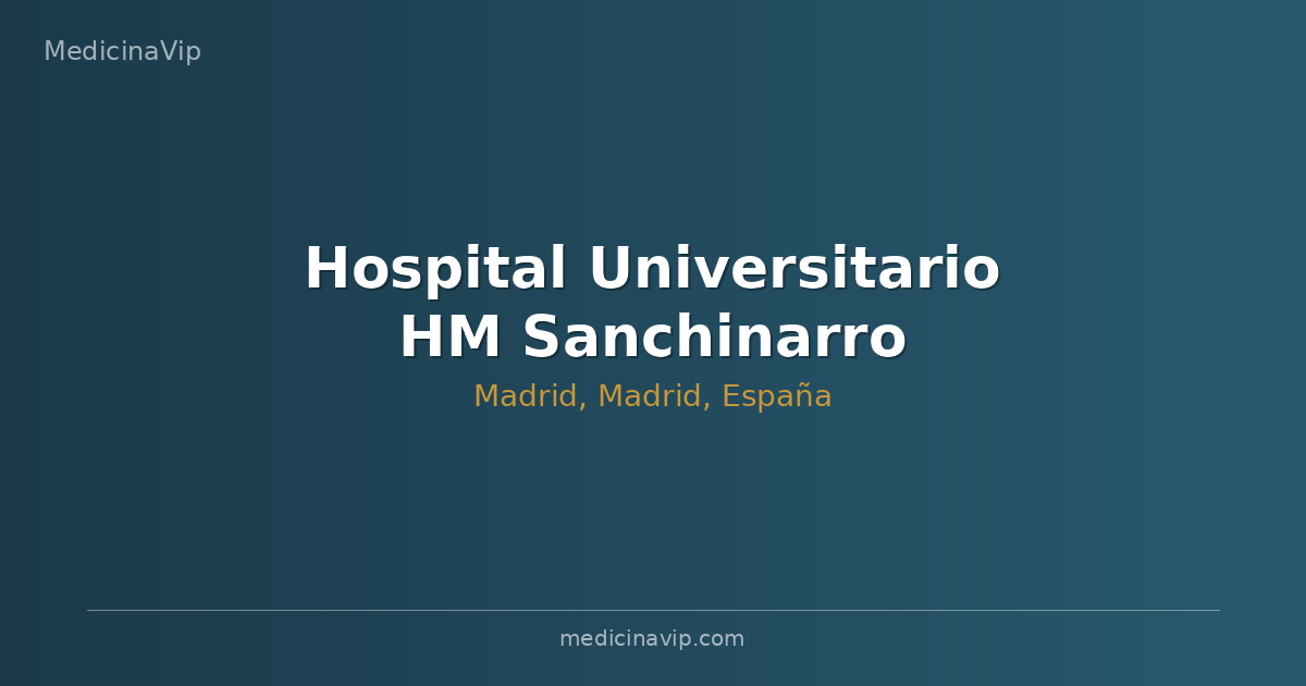 Hospital Universitario HM Sanchinarro