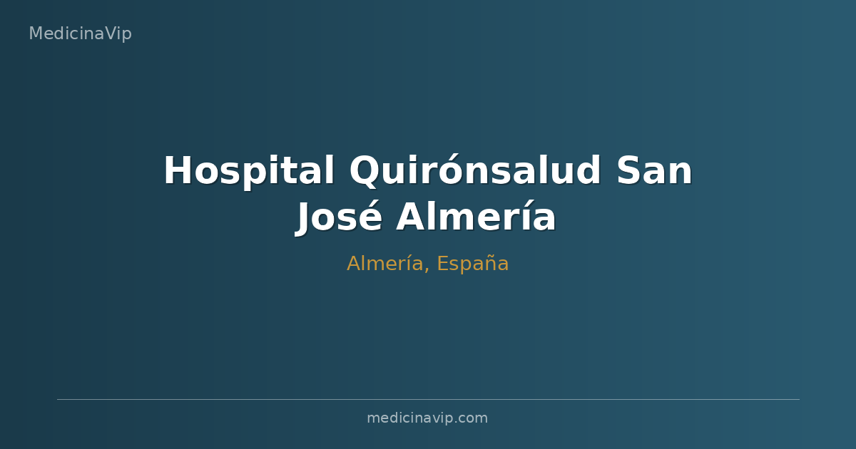 Hospital Quirónsalud San José Almería