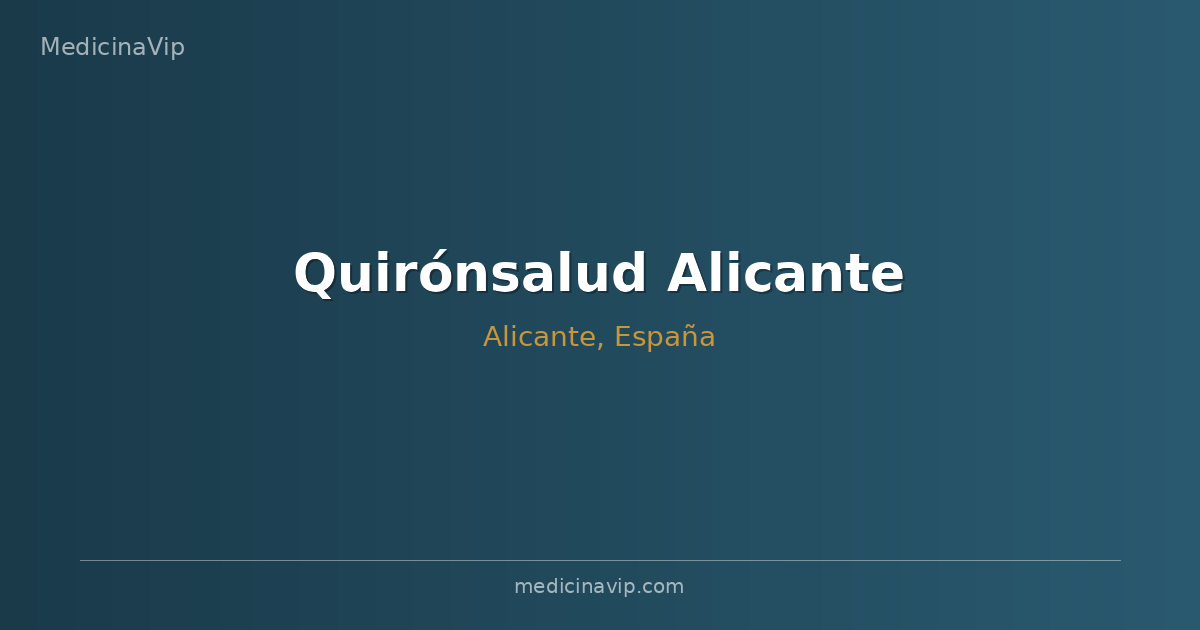 Quirónsalud Alicante