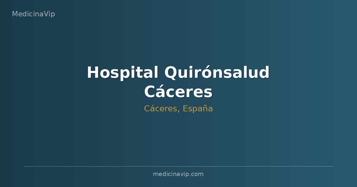 Hospital Quirónsalud Cáceres