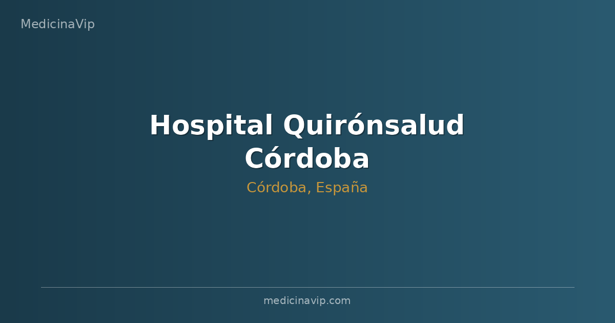 Hospital Quirónsalud Córdoba