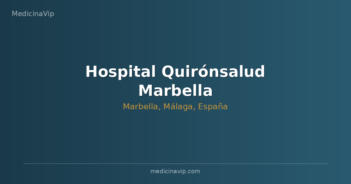Hospital Quirónsalud Marbella