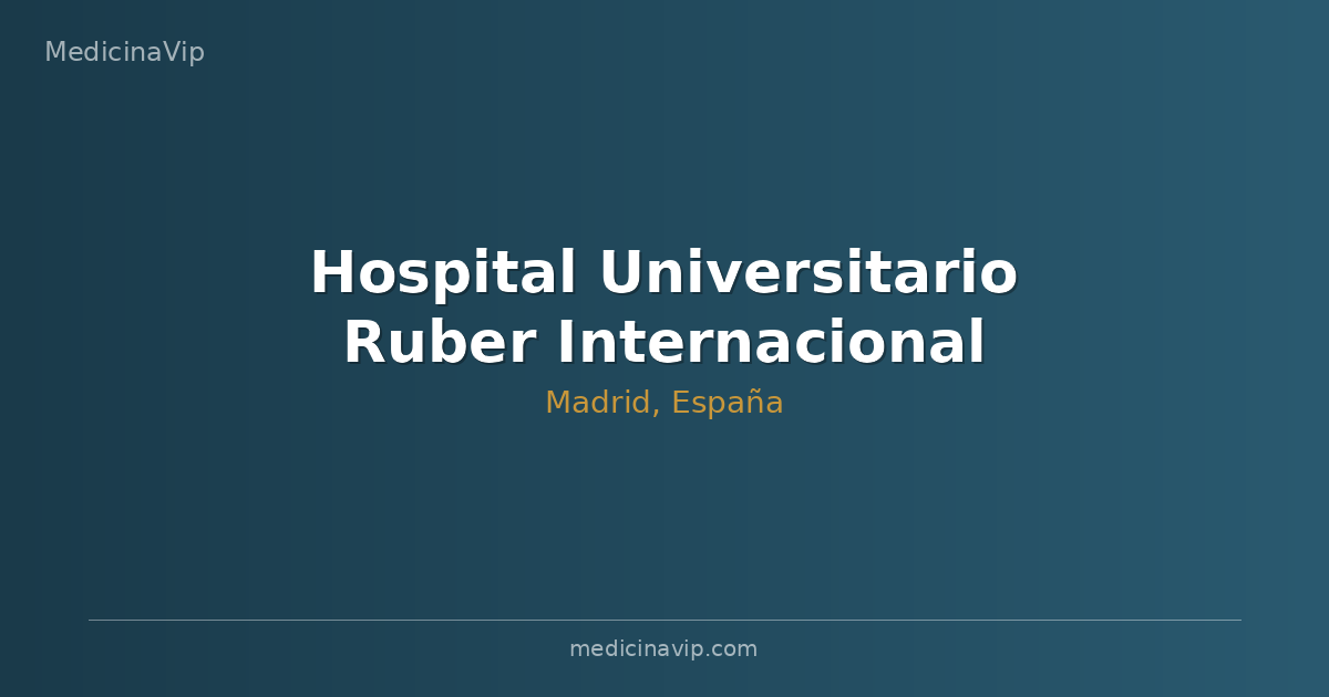 Hospital Universitario Ruber Internacional (Madrid)