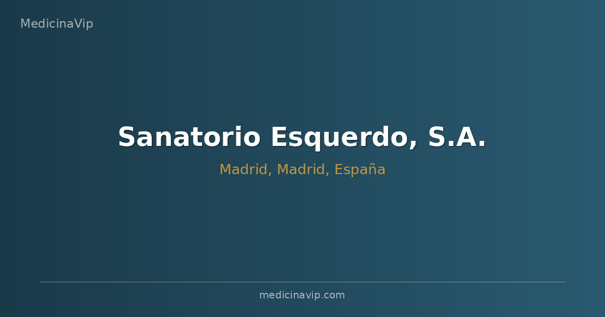 Sanatorio Esquerdo, S.A.
