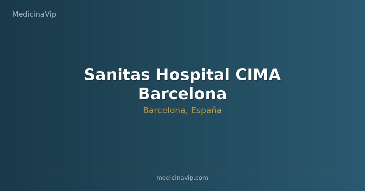 Sanitas Hospital CIMA Barcelona