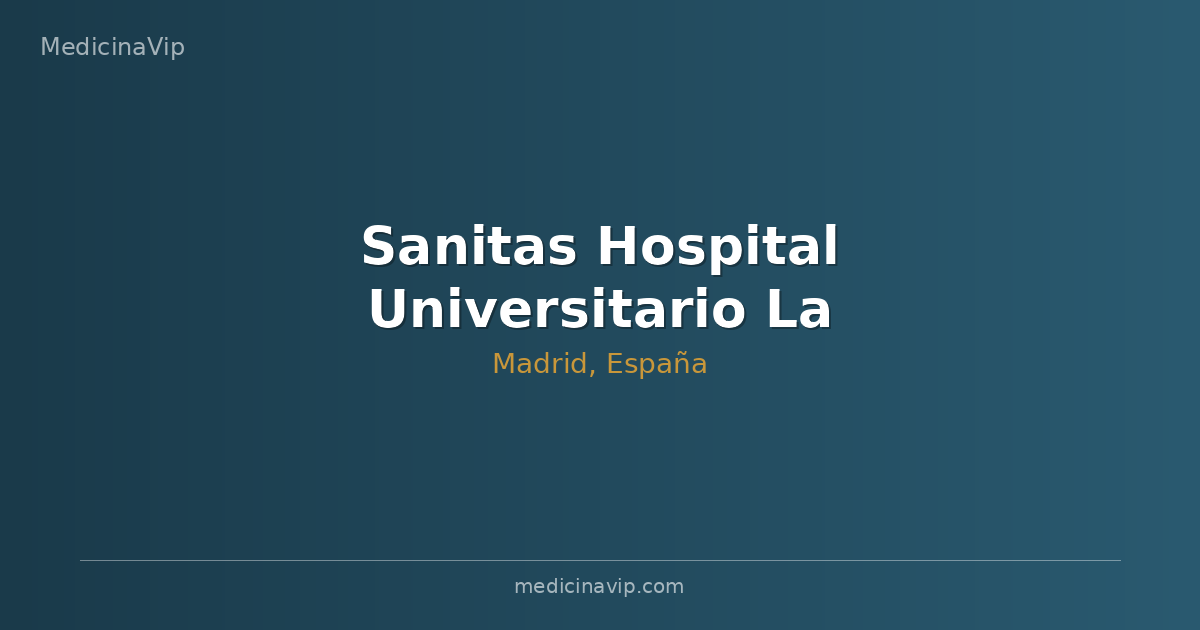 Sanitas Hospital Universitario La Zarzuela