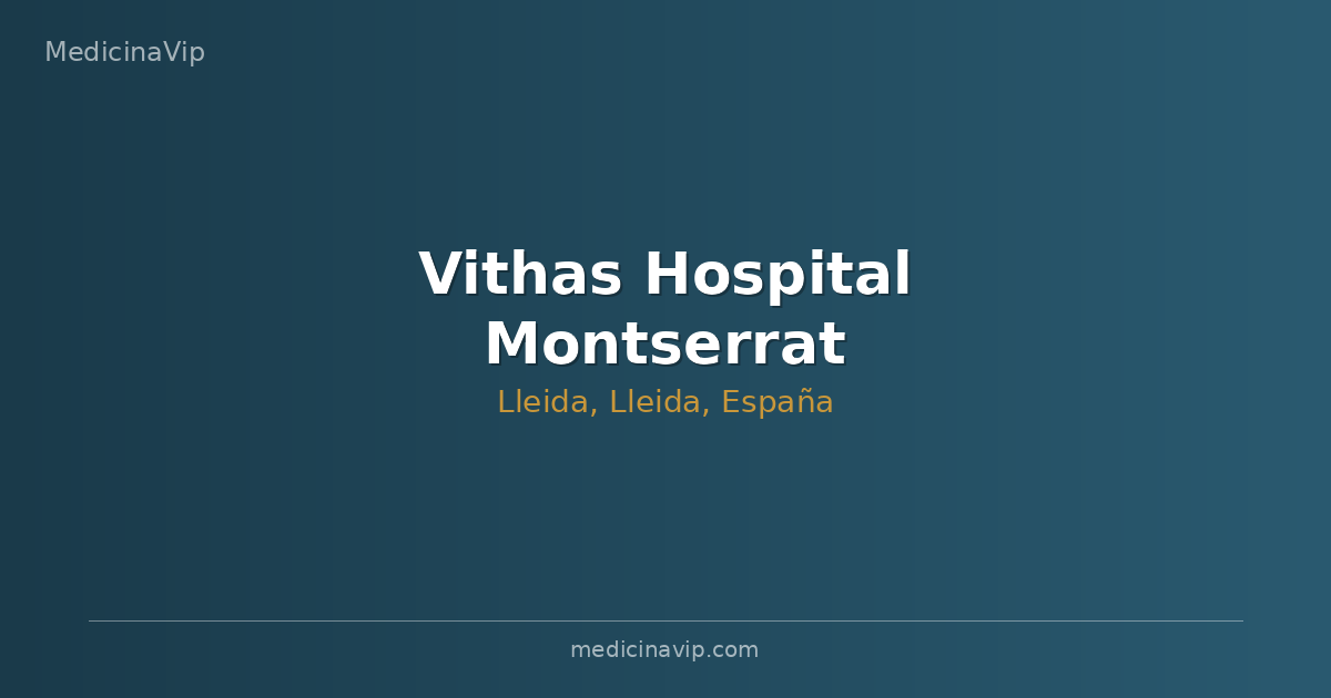 Vithas Hospital Montserrat