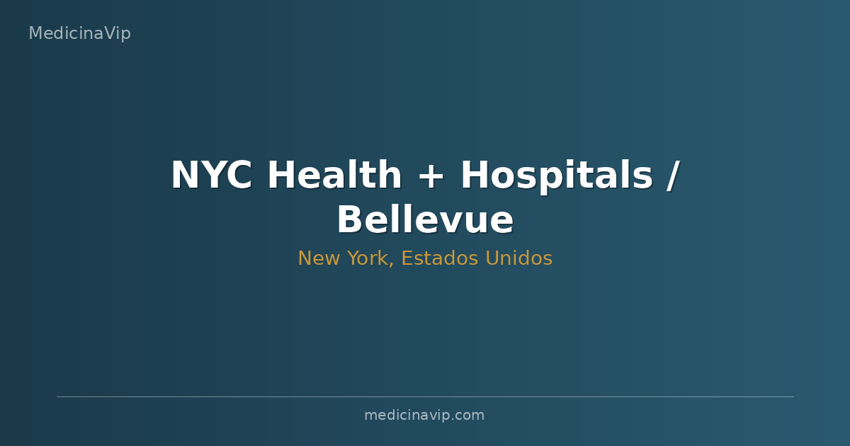 NYC Health + Hospitals / Bellevue